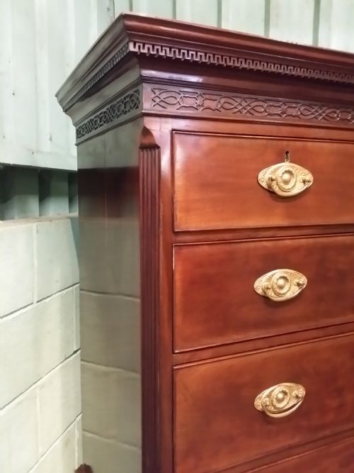 fig 2. Antique George III Mahogany Chest on Chest c1780