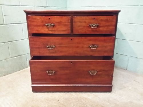 fig 1. Antique Victorian Mahogany Chest of Drawers c1880