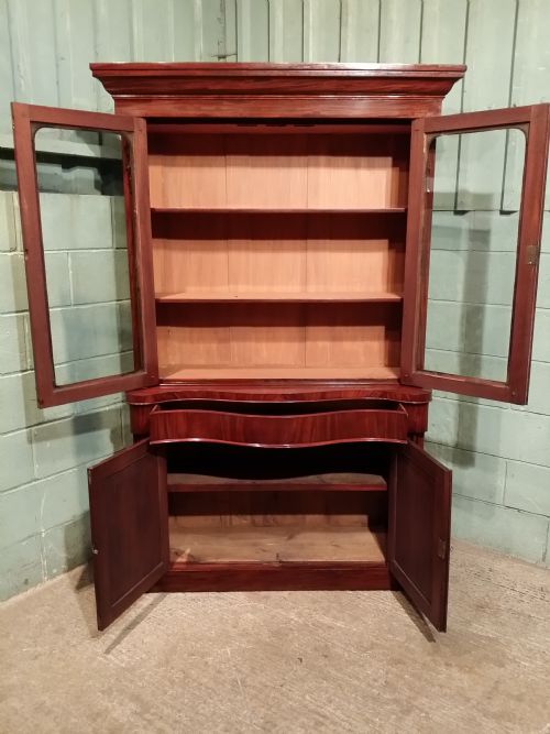 fig 2. Antique Victorian Mahogany Library Bookcase c1880