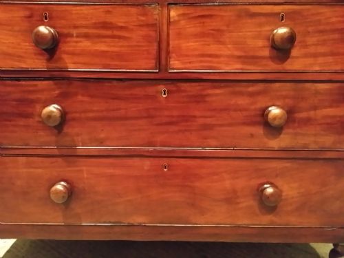 fig 2. Antique Regency Mahogany Linen Press c1820