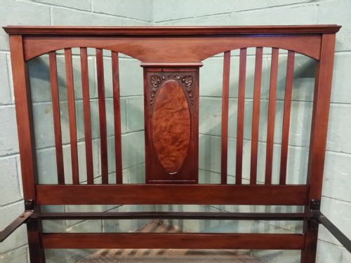 fig 2. Antique Victorian Walnut Double Bed c1880