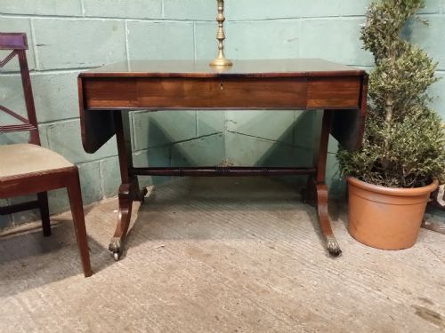 Antique Regency Rosewood Drop Leaf Sofa Table C1820