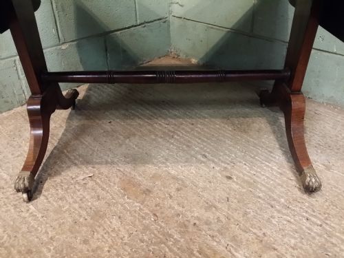 fig 1. Antique Regency Rosewood Drop Leaf Sofa Table c1820