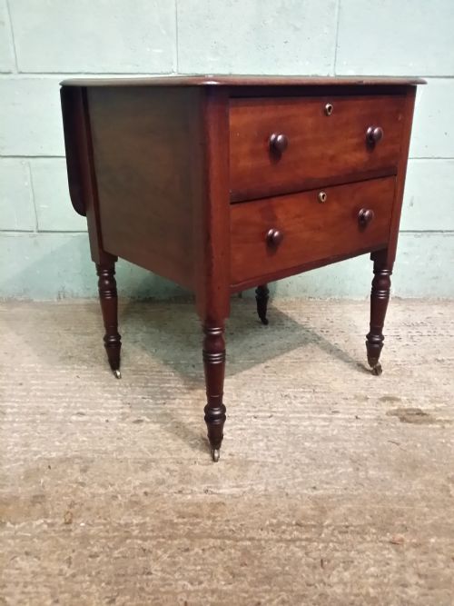 fig 2. Antique Regency Mahogany Bedside Table c1820