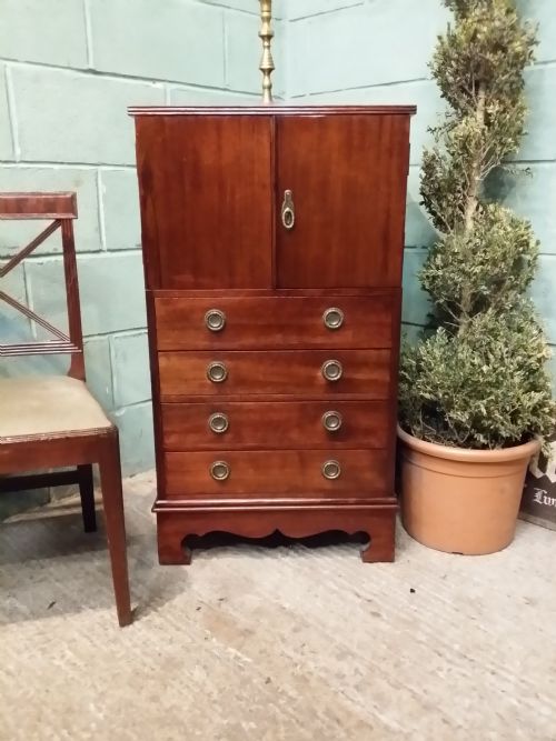 Antique Edwardian Mahogany Tallboy Chest of Drawers C1900