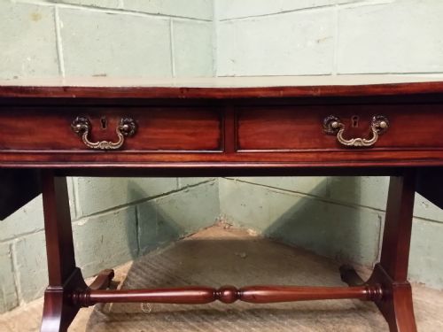 fig 1. Antique Edwardian Mahogany Sofa Table c1900