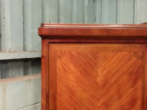fig 1. ANTIQUE FRENCH MAHOGANY & WALNUT ORMOLU ARMOIRE C1900