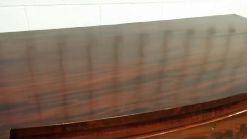 fig 1. ANTIQUE VICTORIAN MAHIGANY BOW FRONT CHEST OF DRAWERS C1880