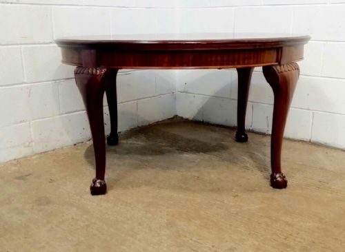 fig 1. ANTIQUE EDWARDIAN MAHOGANY OVAL DINING TABLE C1900