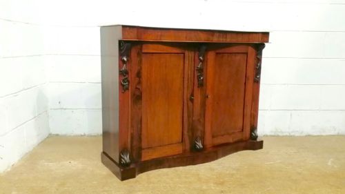 fig 1. ANTIQUE VICTORIAN ROSEWOOD & MARBLE SERPENTINE CHIFFONIER SIDEBOARD C1880