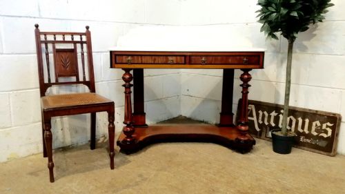 Antique Victorian Mahogany,rosewood & Ebony Marble Top Washstand C1880