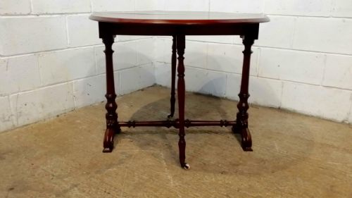 fig 2. ANTIQUE VICTORIAN MAHOGANY OVAL SUTHERLAND GATE LEG TABLE C1880