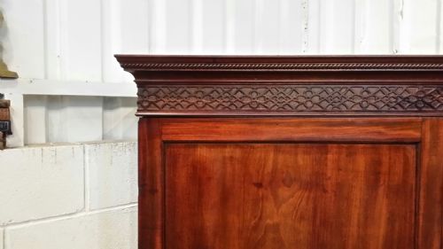 fig 2. ANTIQUE REGENCY MAHOGANY LOW DOUBLE WARDROBE 73
