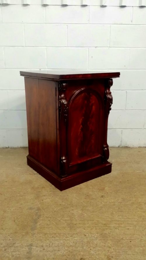 fig 2. ANTIQUE PAIR VICTORIAN MAHOGANY PEDASTAL CABINETS C1880