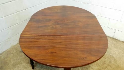 fig 2. ANTIQUE LARGE WILLIAM 1V MAHOGANY GATELEG DINING TABLE SEATS EIGHT C1830