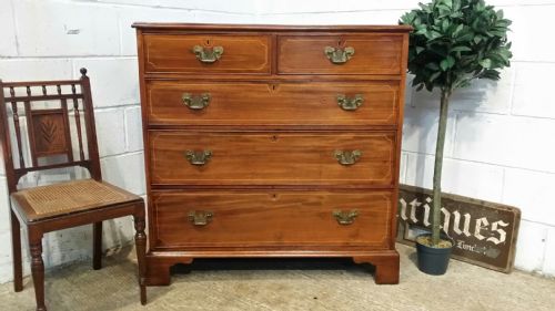 Antique Regency Mahogany Inlaid  Chest of Drawers C1820