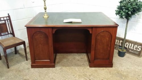 Antique Victorian Mahogany Partners Desk C1880