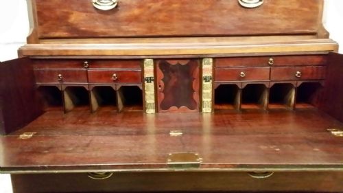 fig 2. ANTIQUE REGENCY MAHOGANY CHEST ON CHEST SECRETAIRE C1820