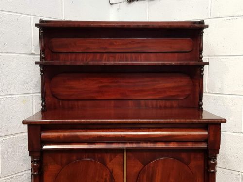 fig 2. ANTIQUE SMALL WILLIAM 1V MAHOGANY CHIFFONIER C1830