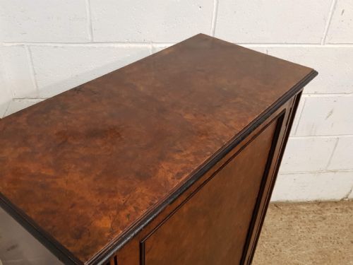 fig 2. ANTIQUE VICTORIAN BURR WALNUT  SIDE CABINET C1860