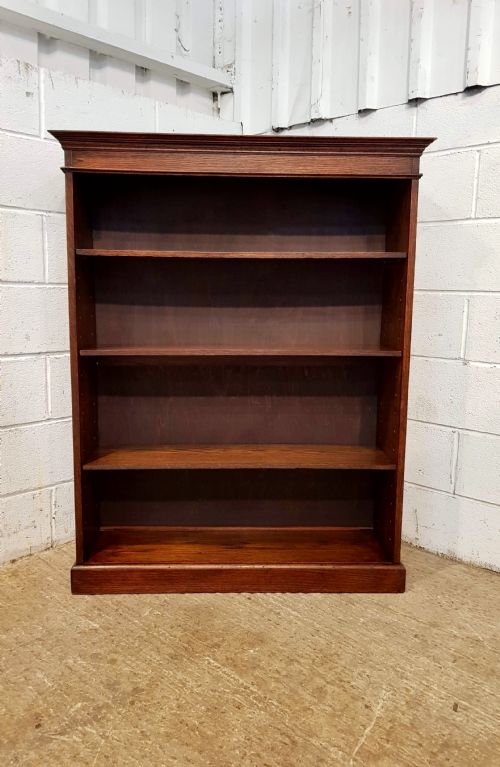 fig 2. ANTIQUE VICTORIAN OAK BOOKCASE C1880