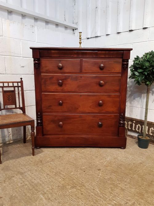 Antique Victorian Mahogany Chest of Drawers C1870