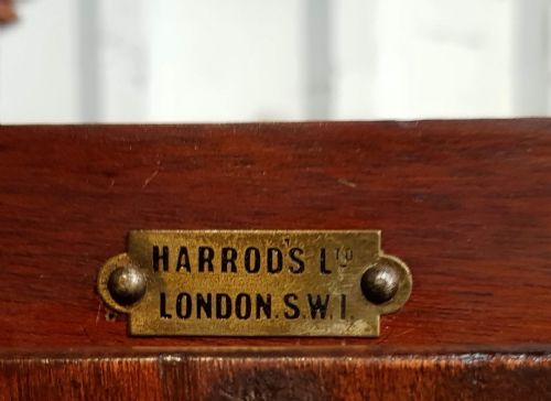fig 3. ANTIQUE MAHOGANY single wardrobe FROM HARRODS OF LONDON C1920