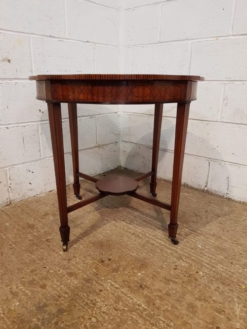 fig 1. ANTIQUE LATE VICTORIAN MAHOGANY WINDOW TABLE C1890