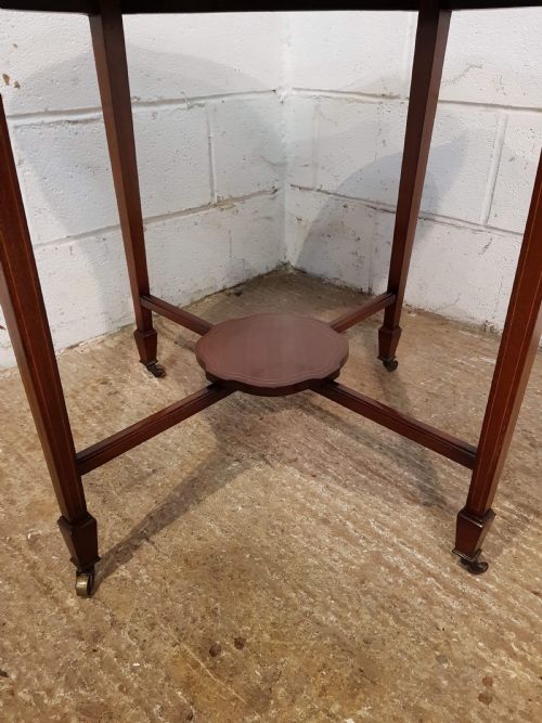 fig 2. ANTIQUE LATE VICTORIAN MAHOGANY WINDOW TABLE C1890