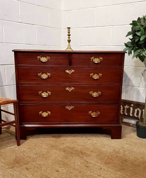 Antique 18th Century Period Mahogany Small Chest of Drawers C1780