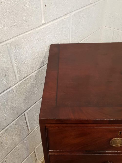 fig 2. ANTIQUE REGENCY MAHOGANY CHEST OF DRAWERS C1820