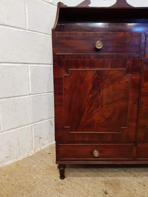 fig 1. ANTIQUE REGENCY FLAMED MAHOGANY CHIFFONIER C1820