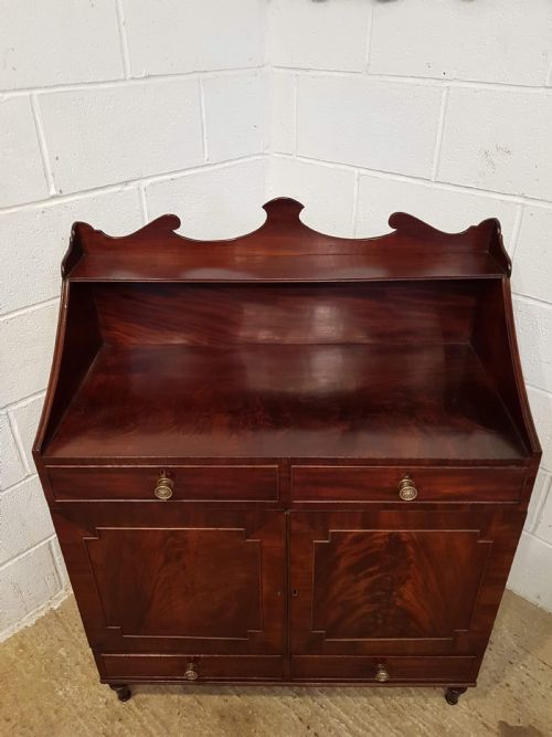 fig 2. ANTIQUE REGENCY FLAMED MAHOGANY CHIFFONIER C1820