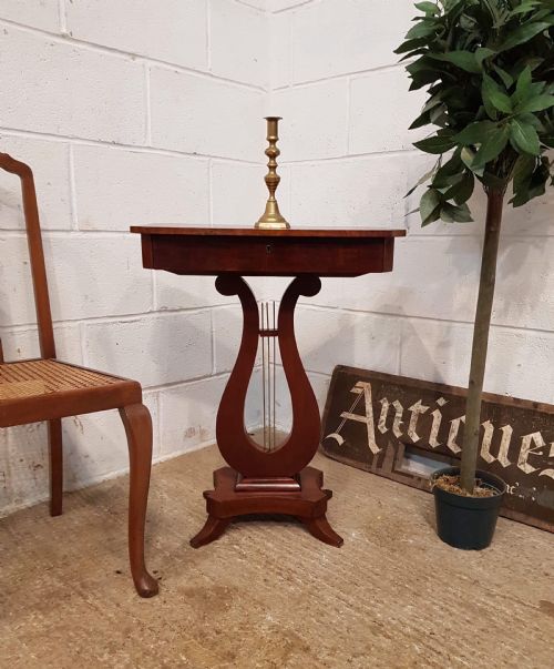 Antique Small Edwardian Mahogany Side Work Table C1900