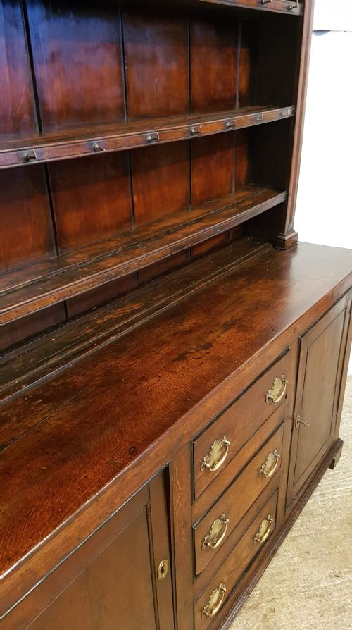 fig 2. ANTIQUE 18TH CENTURY PERIOD COUNTRY OAK DRESSER C1780