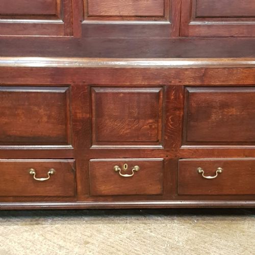 fig 2. ANTIQUE 18TH CENTURY PERIOD OAK TAK CUPBOARD C1780