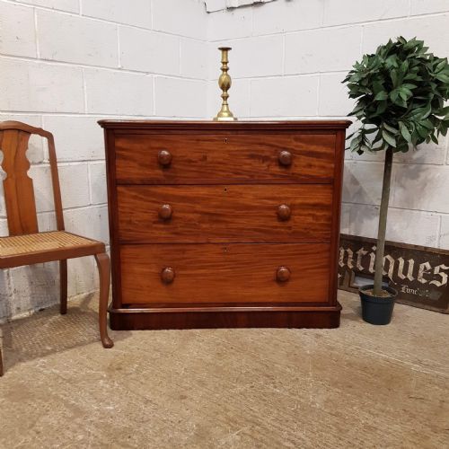 Antique Victorian Mahogany Chest of Drawers C1880