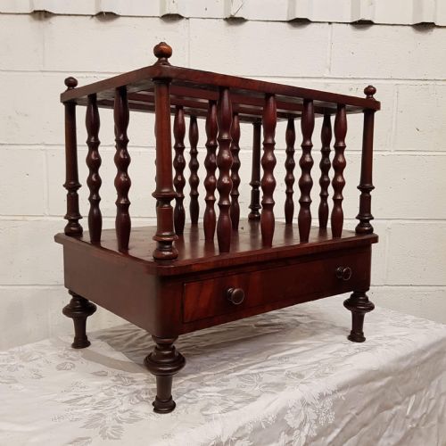 Antique Early Victorian Mahogany Canterbury C1840