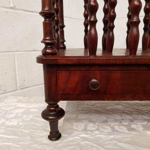 fig 1. ANTIQUE EARLY VICTORIAN MAHOGANY CANTERBURY C1840