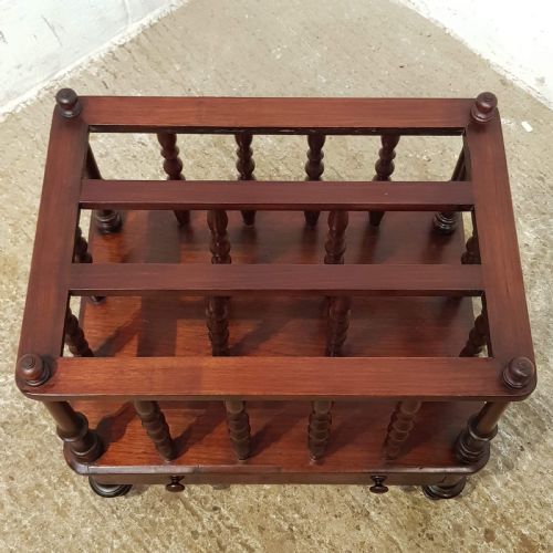 fig 2. ANTIQUE EARLY VICTORIAN MAHOGANY CANTERBURY C1840