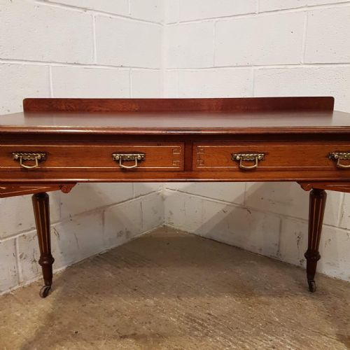 fig 1. ANTIQUE EDWARDIAN MAHOGANY DESK BY MAPLES & CO C1900
