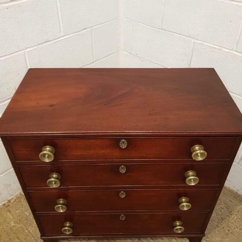 fig 1. ANTIQUE REGENCY MAHOGANY CHEST OF DRAWERS C1820