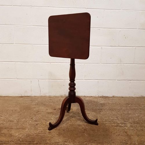 fig 2. ANTIQUE REGENCY MAHOGANY TILT TOP OCCASIONAL TABLE C1820