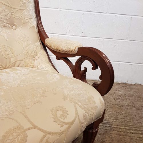 fig 1. ANTIQUE WILLIAM 1V MAHOGANY ARMCHAIR C1830