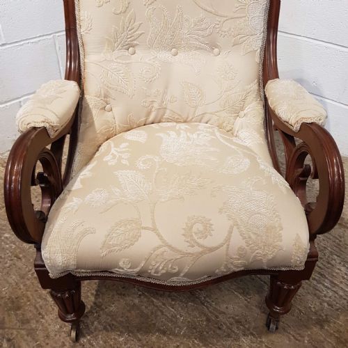 fig 2. ANTIQUE WILLIAM 1V MAHOGANY ARMCHAIR C1830