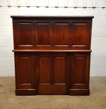 fig 1. ANTIQUE EDWARDIAN WALNUT ROLL TOP DERBY DESK BY T. INGLESANT & SONS OF LEICESTER C1900
