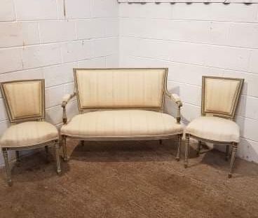 Antique French Empire Painted Salon Suite C1900