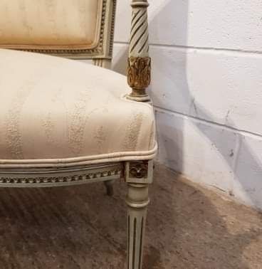 fig 2. ANTIQUE FRENCH EMPIRE PAINTED SALON SUITE C1900