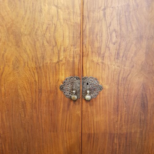 fig 2. ANTIQUE WALNUT DOUBLE WARDROBE C1920