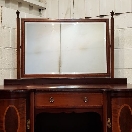 fig 2. ANTIQUE EDWARDIAN SHERATON MAHOGANY DRESSING TABLE C1900